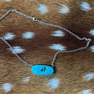 🛑SOLD🛑Sterling & Turquoise Necklace by Love Tokens Jewelry